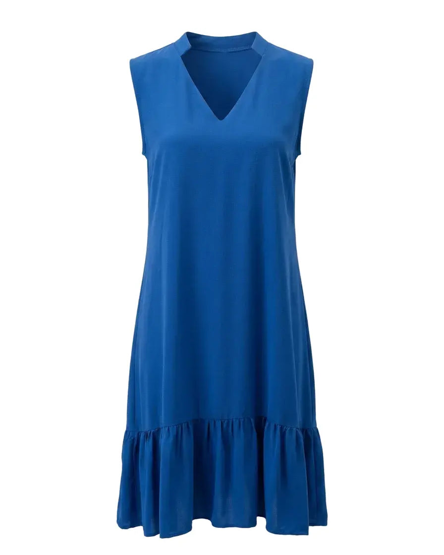 Abito midi giromanica con scollo a V DORABELLA