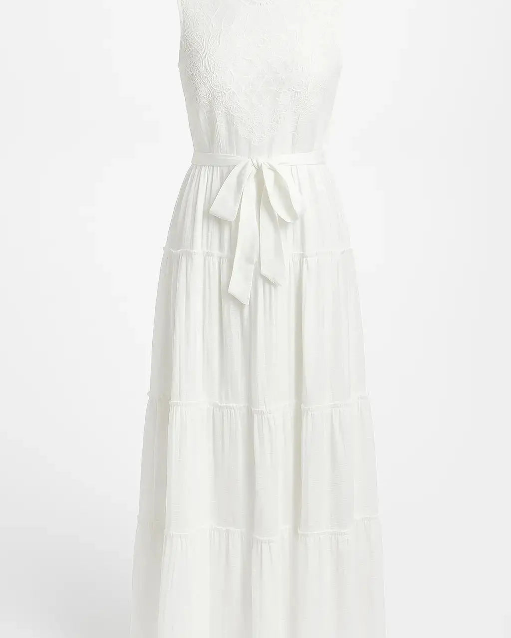 Abito midi in pizzo Unica by Dorabella Bianco-Taglia-unica-44-46-o-M-L