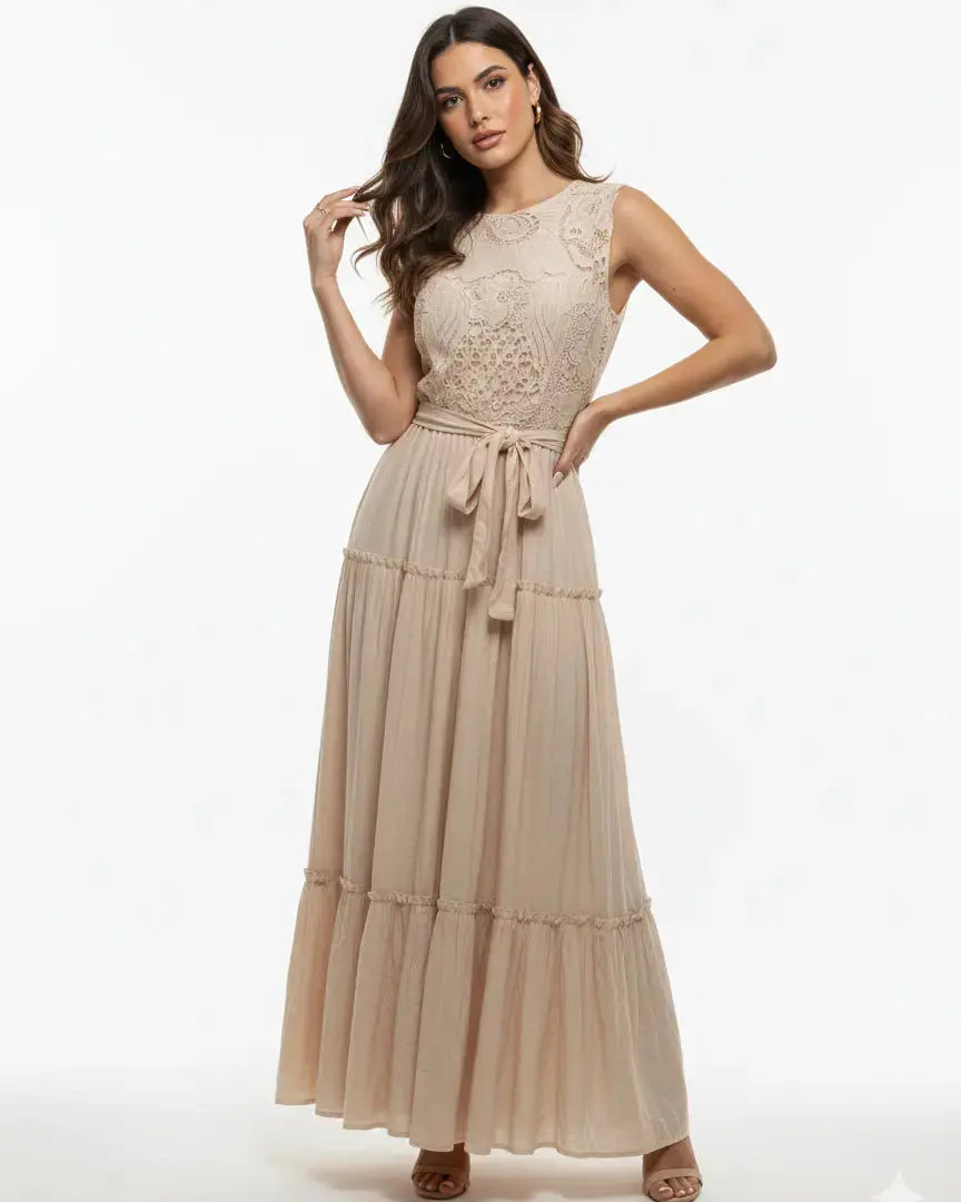 Abito midi in pizzo Unica by Dorabella