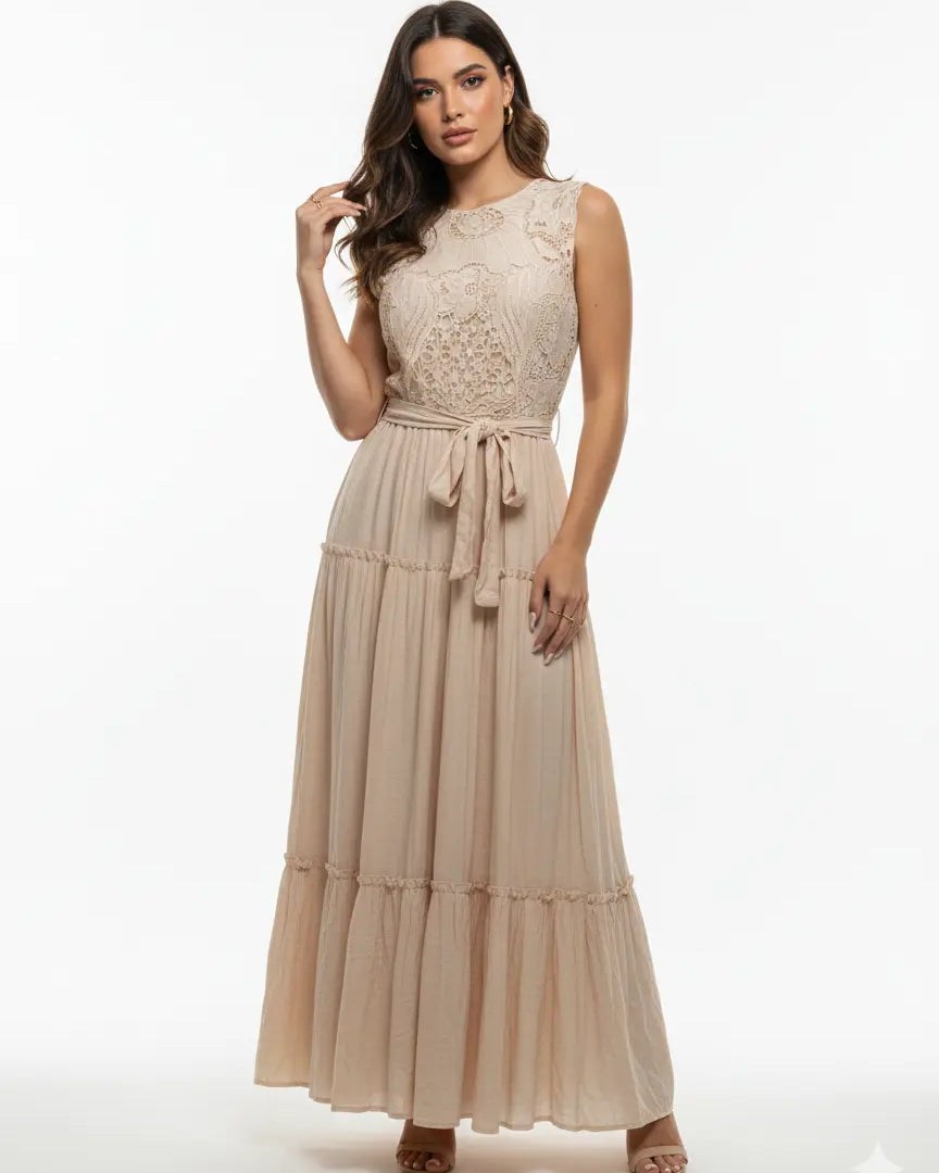 Abito midi in pizzo Unica by Dorabella