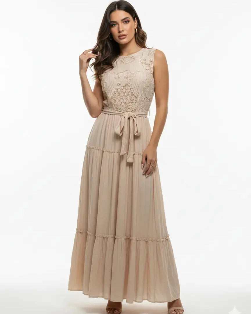 Abito midi in pizzo Unica by Dorabella