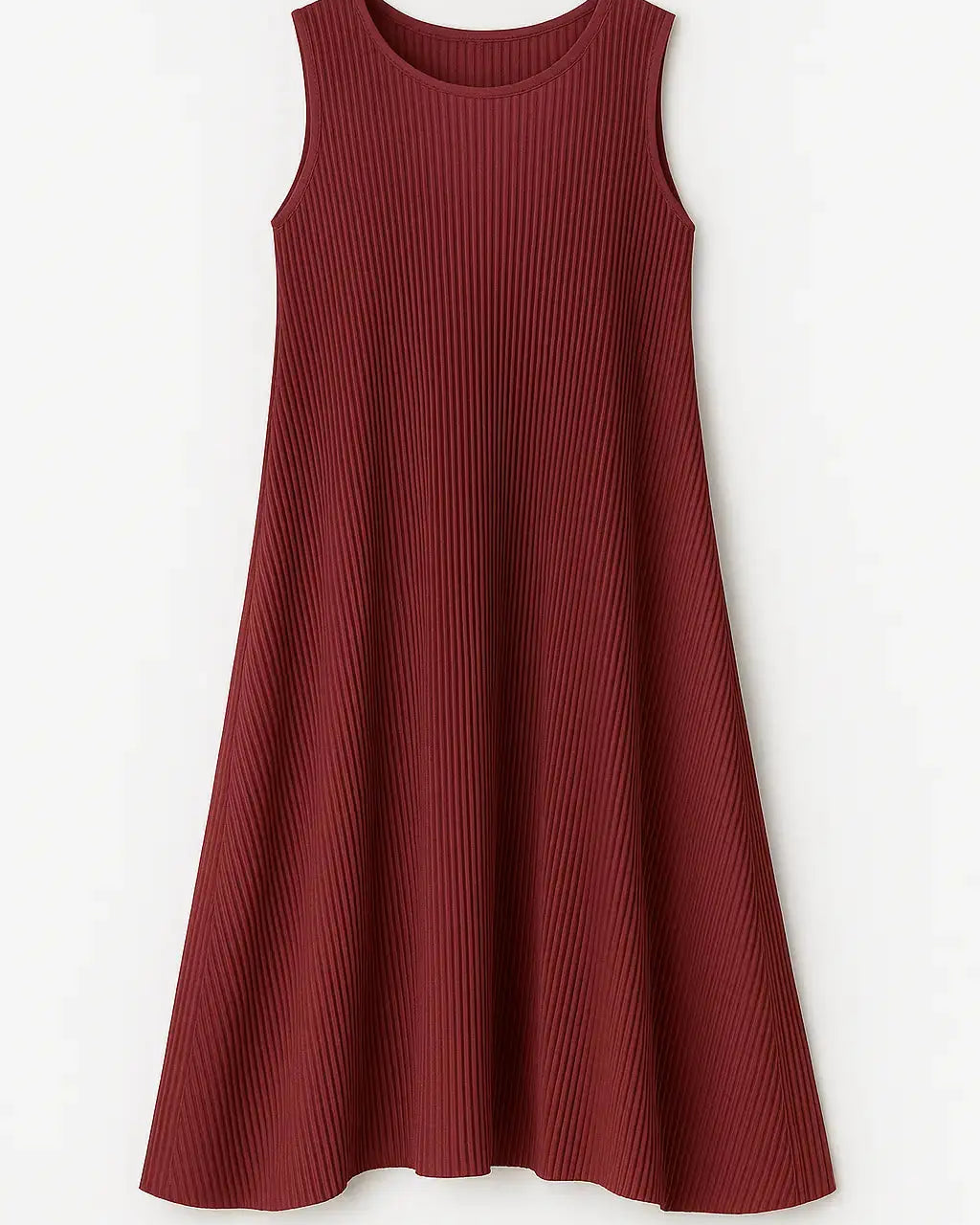 Abito plissettato giromanica Unica by Dorabella Rosso-India-Taglia-Unica-Curvy-fino-alla-54