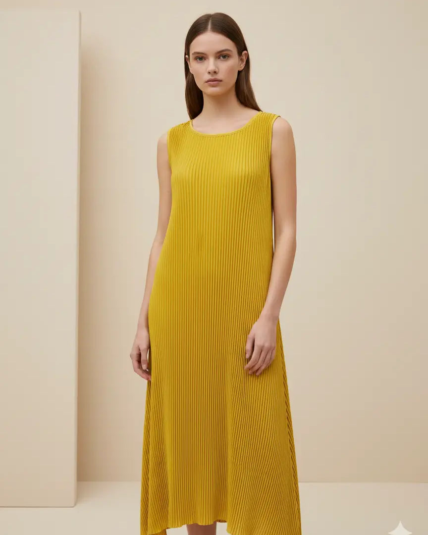 Abito plissettato giromanica Unica by Dorabella