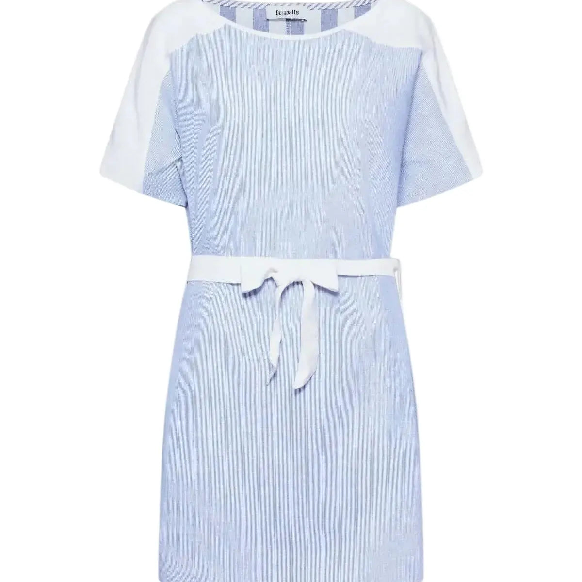 Abito righe strette BLU-BIANCO DORABELLA XXL