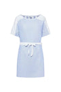Abito righe strette BLU-BIANCO DORABELLA XXL