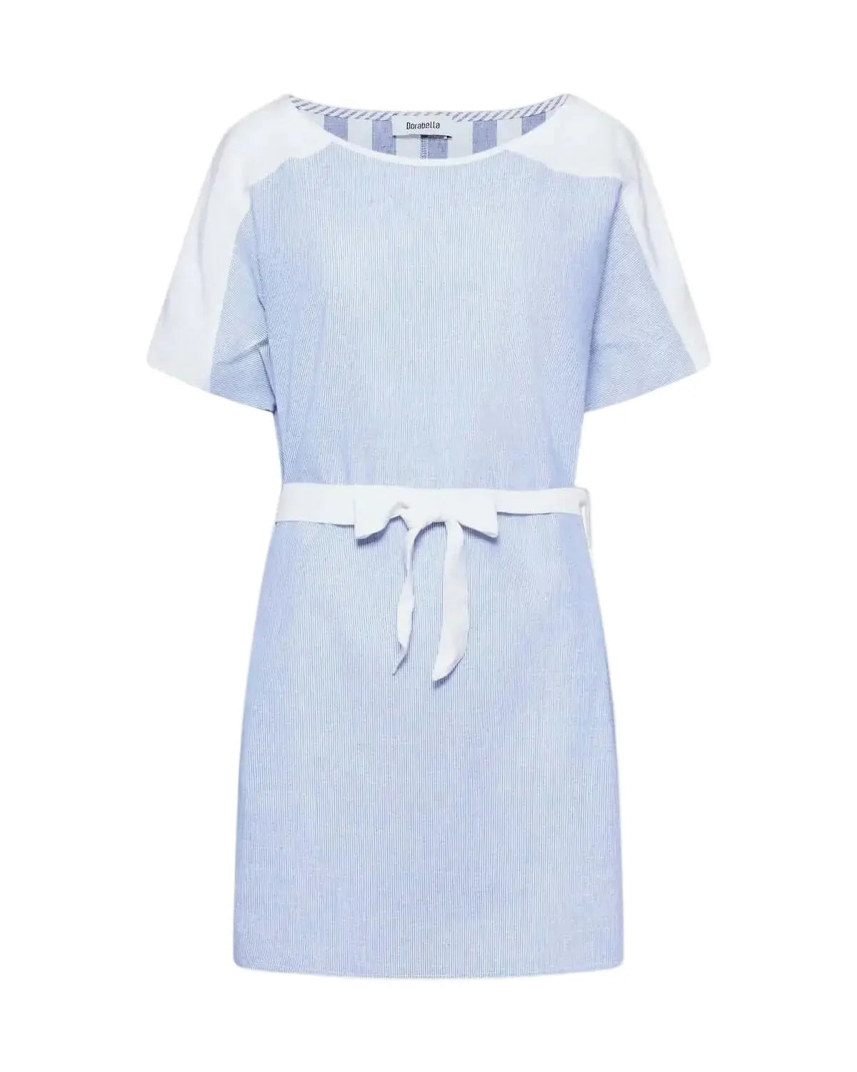 Abito righe strette BLU-BIANCO DORABELLA XXL