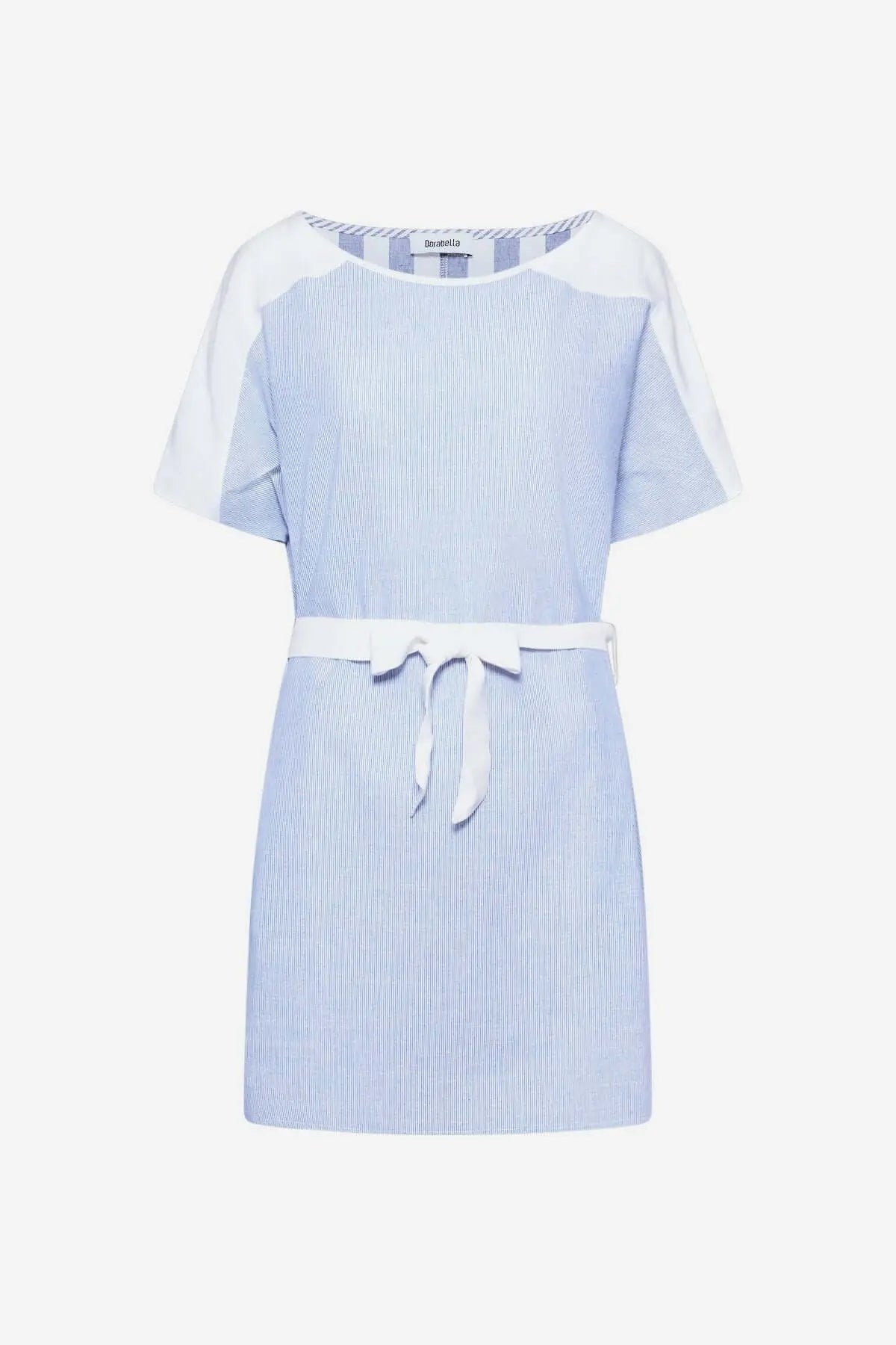 Abito righe strette BLU-BIANCO DORABELLA XXL