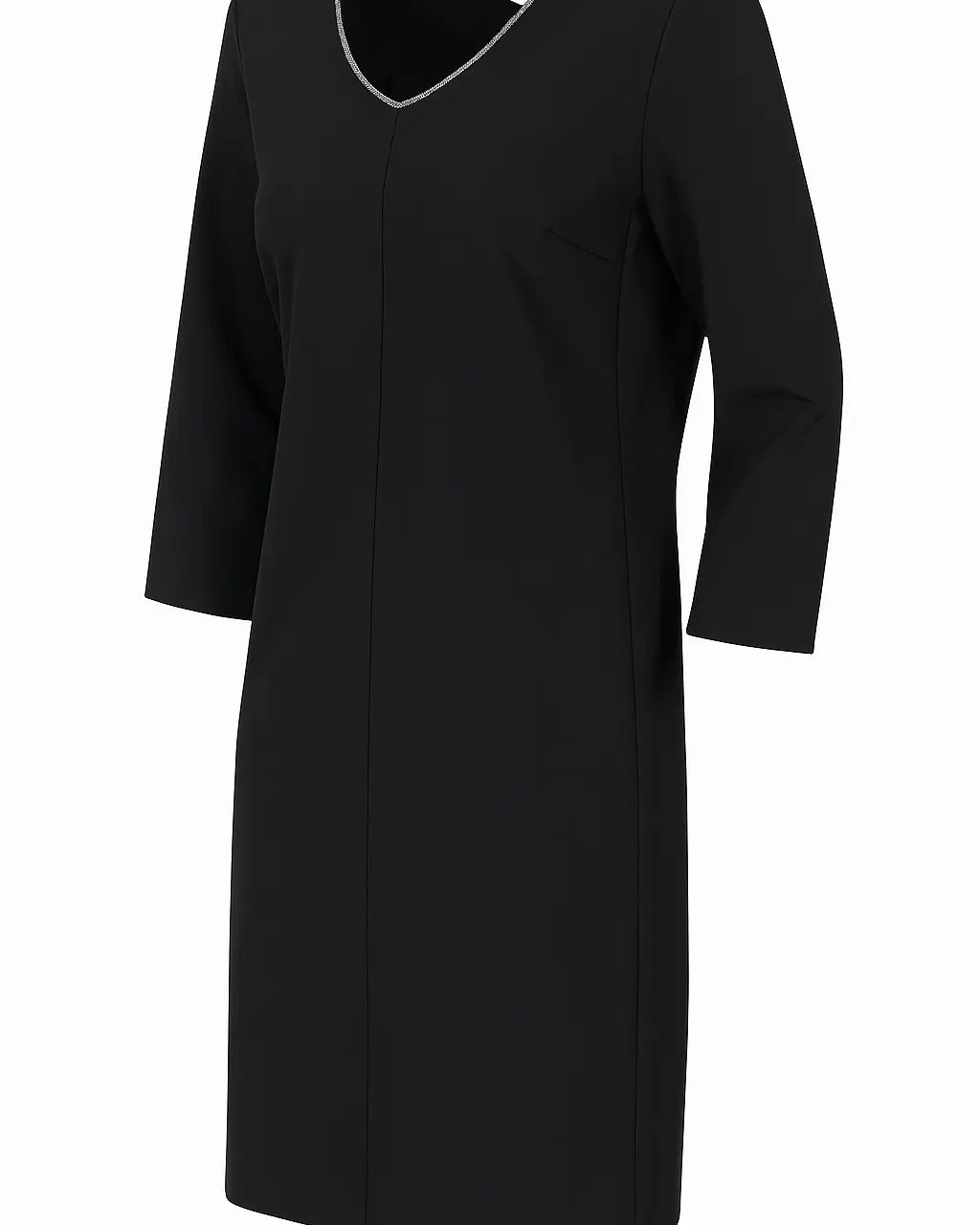 Abito scollo a "V" con ricamo di strass DORABELLA