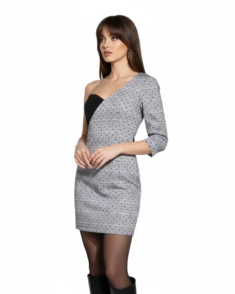 Abito stelline GRIGIO-NERO IRONICA