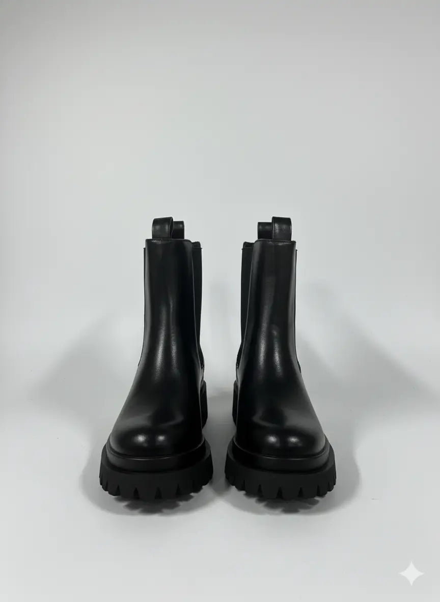 Anfibi con zip laterale e suola alta Dorabella