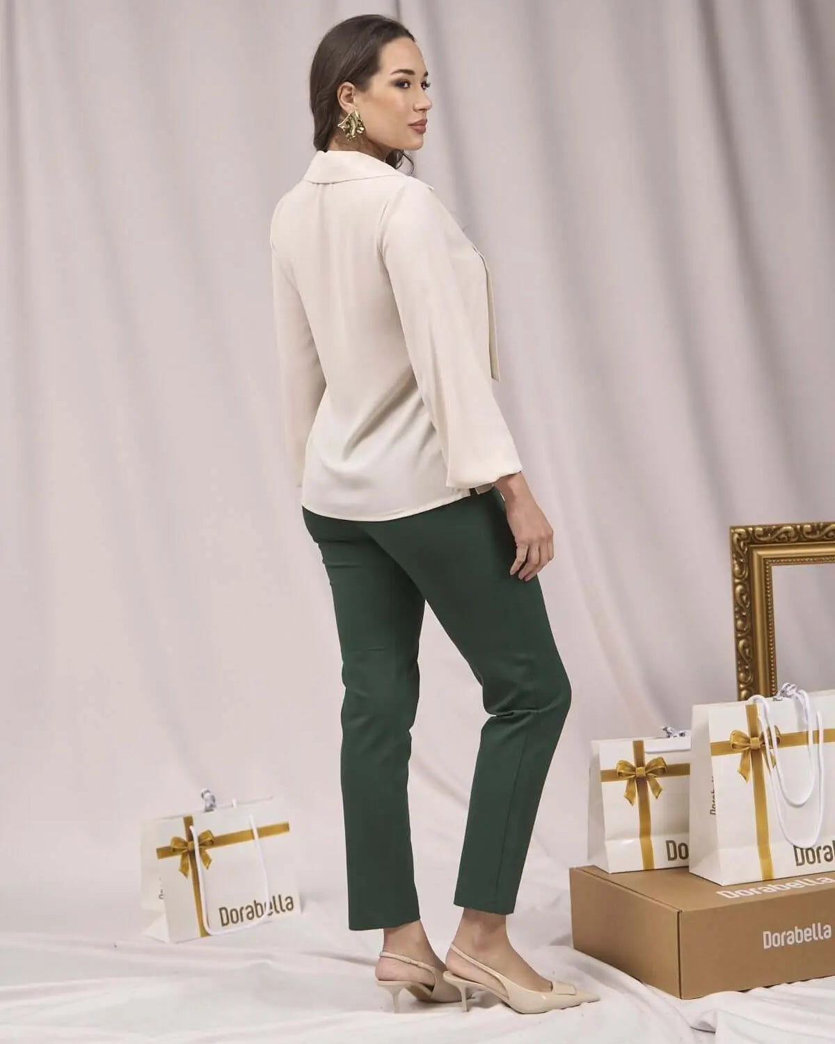 BLUSA CON PARAMONTURA AVORIO DORABELLA