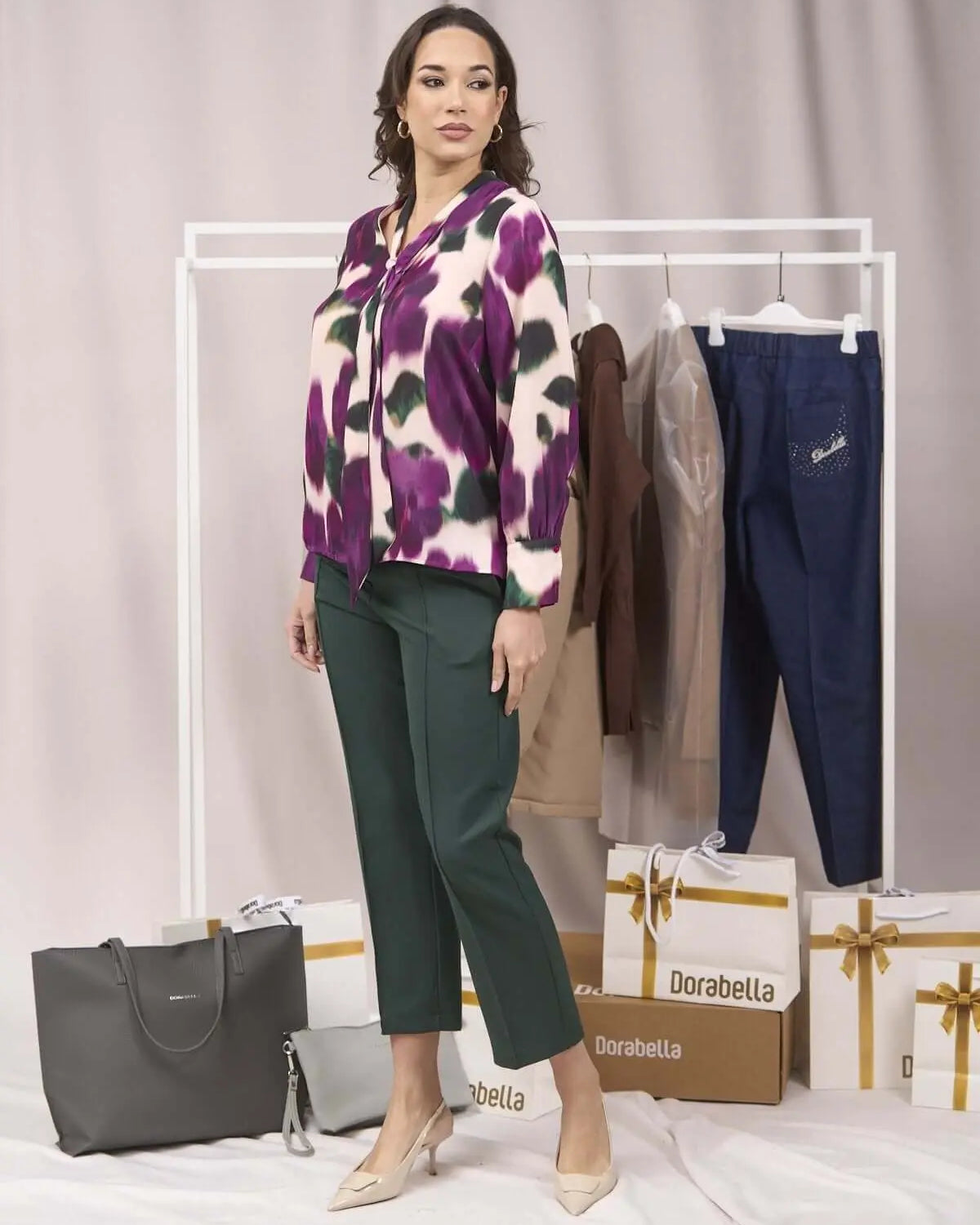 BLUSA FANTASIA CON SCIARPINA FANTASIA DORABELLA