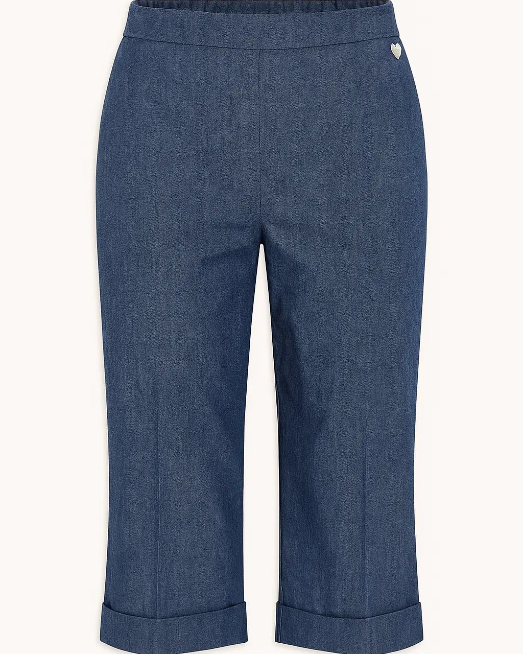 Bermuda con risvolto sul fondo denim Dorabella