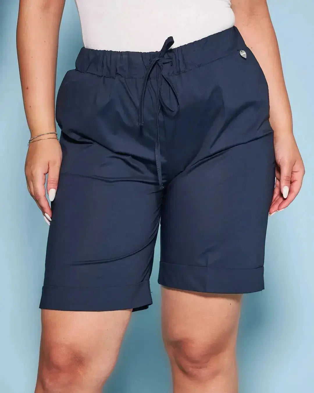 Bermuda in cotone con coulisse laccio DORABELLA