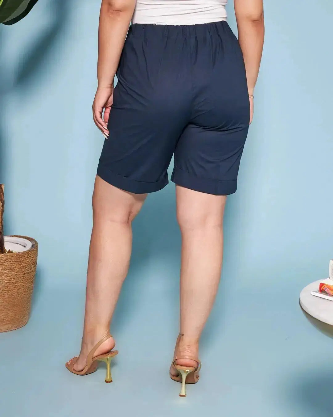 Bermuda in cotone con coulisse laccio DORABELLA