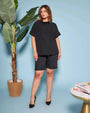 Bermuda in cotone con coulisse laccio DORABELLA