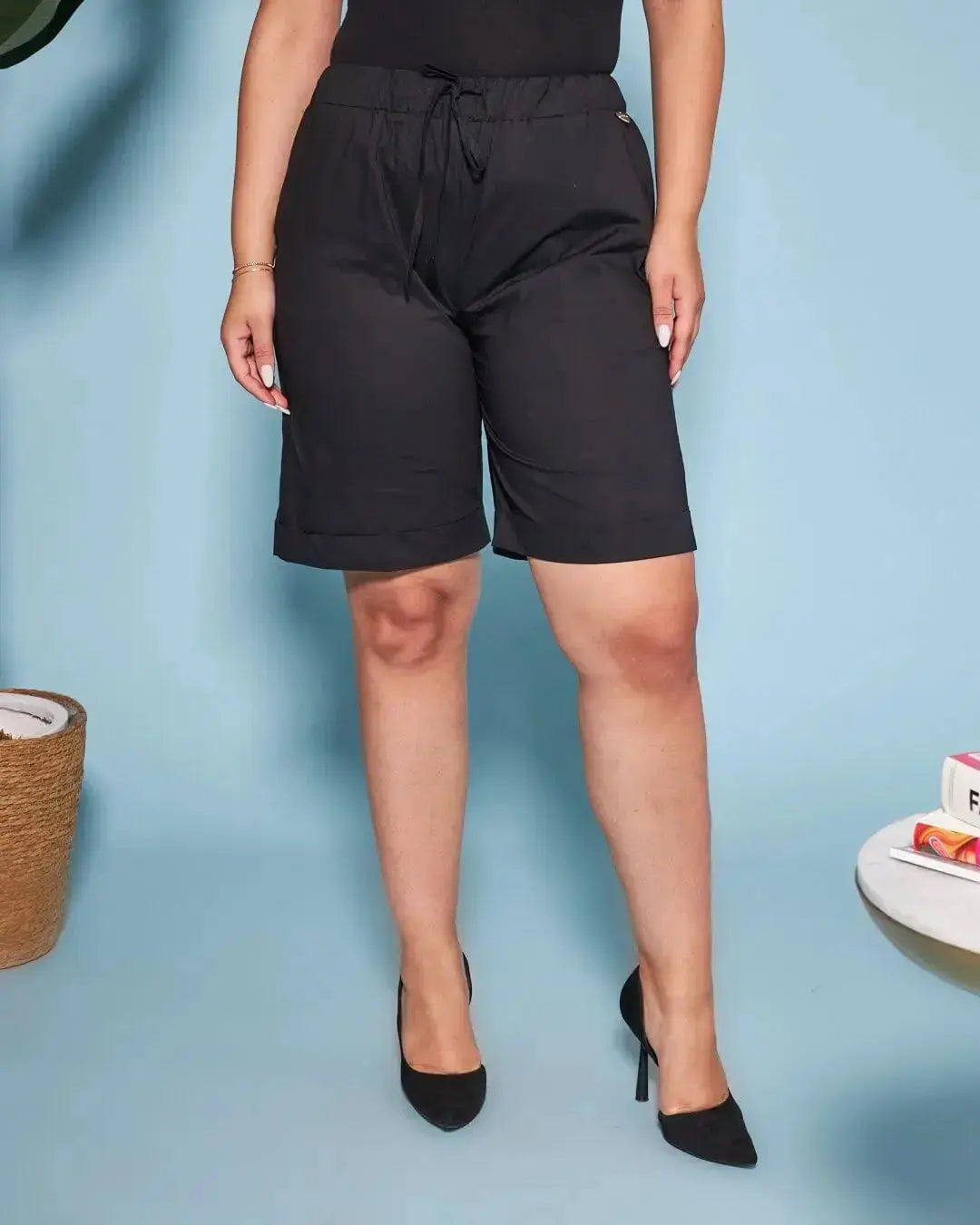 Bermuda in cotone con coulisse laccio DORABELLA