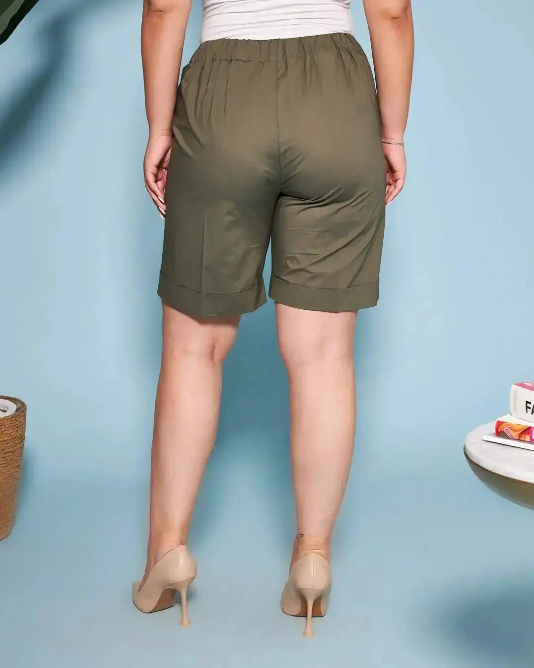 Bermuda in cotone con coulisse laccio DORABELLA