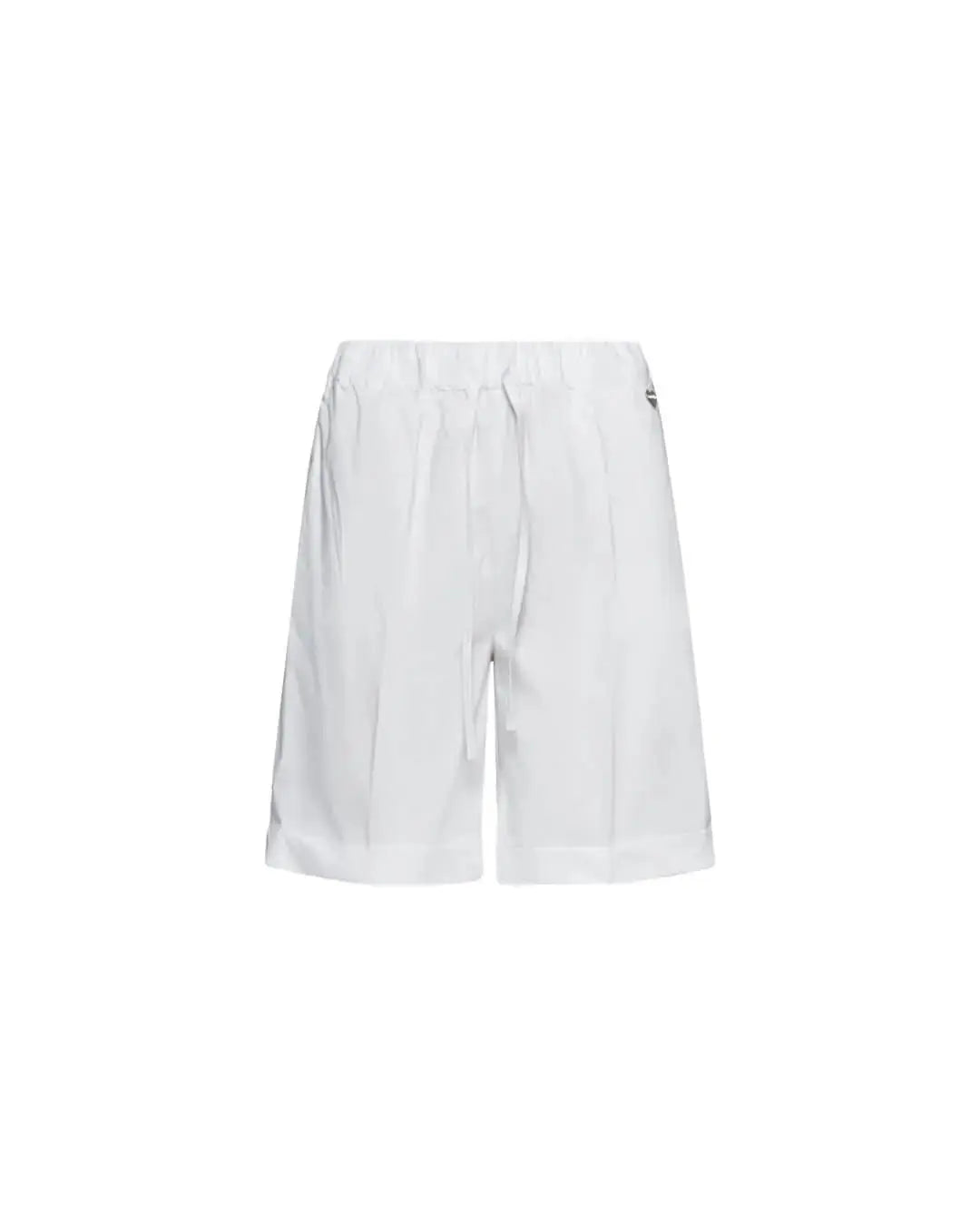 Bermuda in cotone con coulisse laccio BIANCO DORABELLA