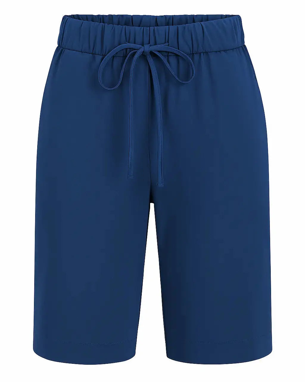 Bermuda in cotone elasticizzato tinta unita con coulisse BLU DORABELLA