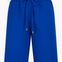 Bermuda in cotone elasticizzato tinta unita con coulisse BLU DORABELLA