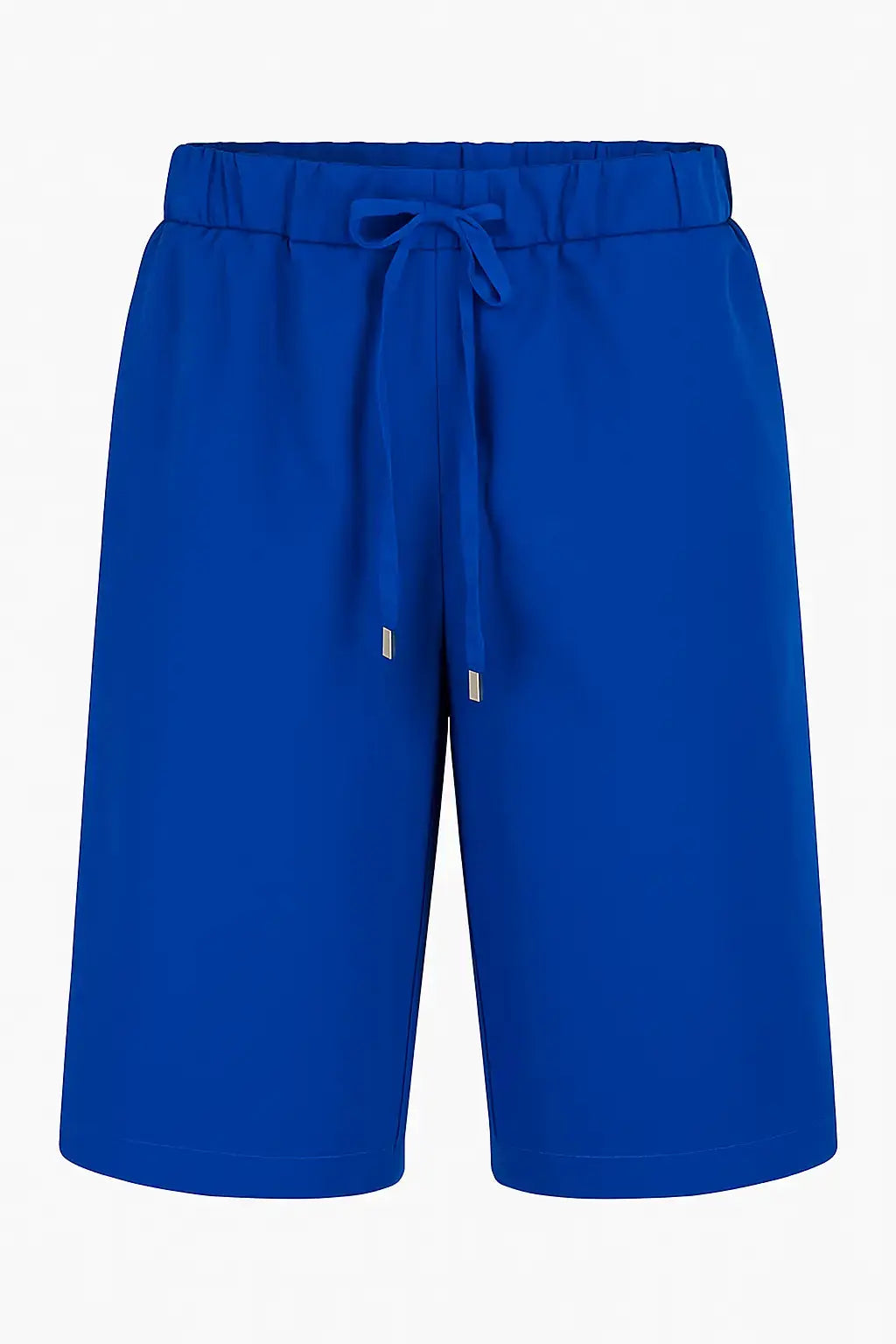 Bermuda in cotone elasticizzato tinta unita con coulisse BLU DORABELLA