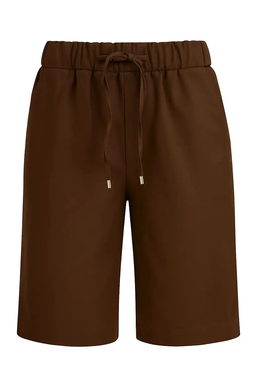 Bermuda in cotone elasticizzato tinta unita con coulisse BLU DORABELLA