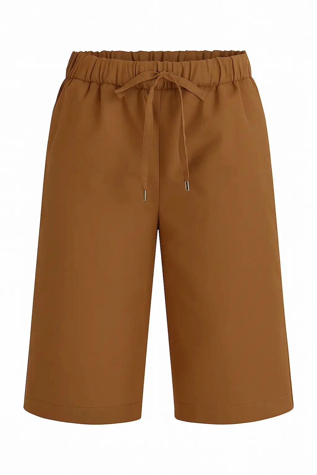 Bermuda in cotone elasticizzato tinta unita con coulisse BLU DORABELLA