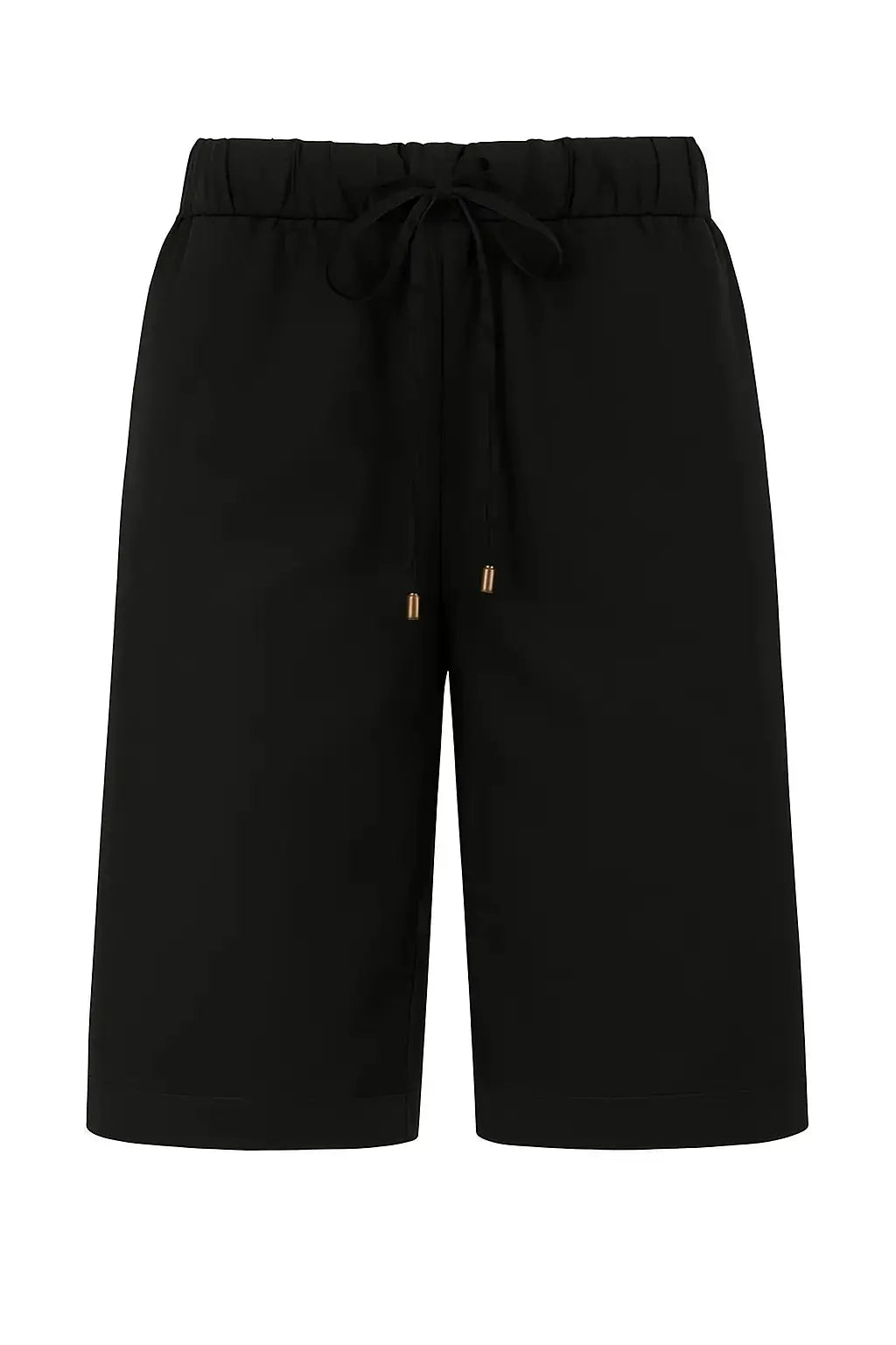 Bermuda in cotone elasticizzato tinta unita con coulisse BLU DORABELLA