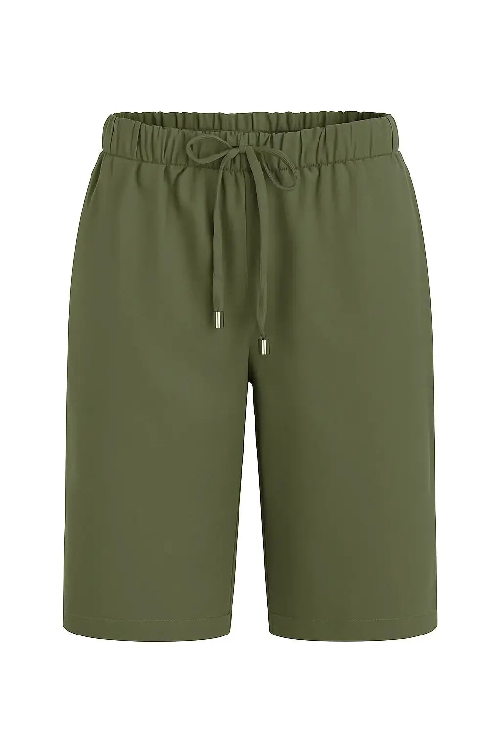 Bermuda in cotone elasticizzato tinta unita con coulisse BLU DORABELLA Militare-3XL