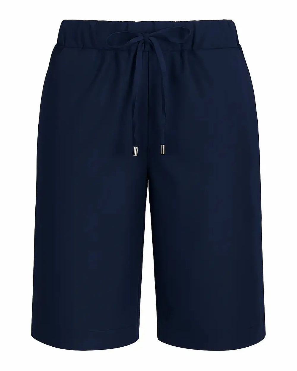 Bermuda in cotone elasticizzato tinta unita con coulisse BLU DORABELLA Deep-Blue-Navy-3XL