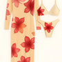 Bikini due pezzi stampato con abito copricostume in rete stampata Unica by Dorabella Rosso-Taglia-Unica-Curvy-fino-alla-54