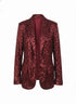 Blazer aperto paillettes IRONICA M/L / Rosso