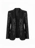 Blazer aperto paillettes IRONICA M/L / Nero