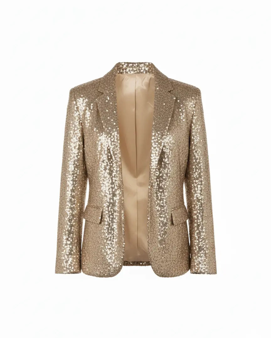 Blazer aperto paillettes IRONICA M/L / Champagne