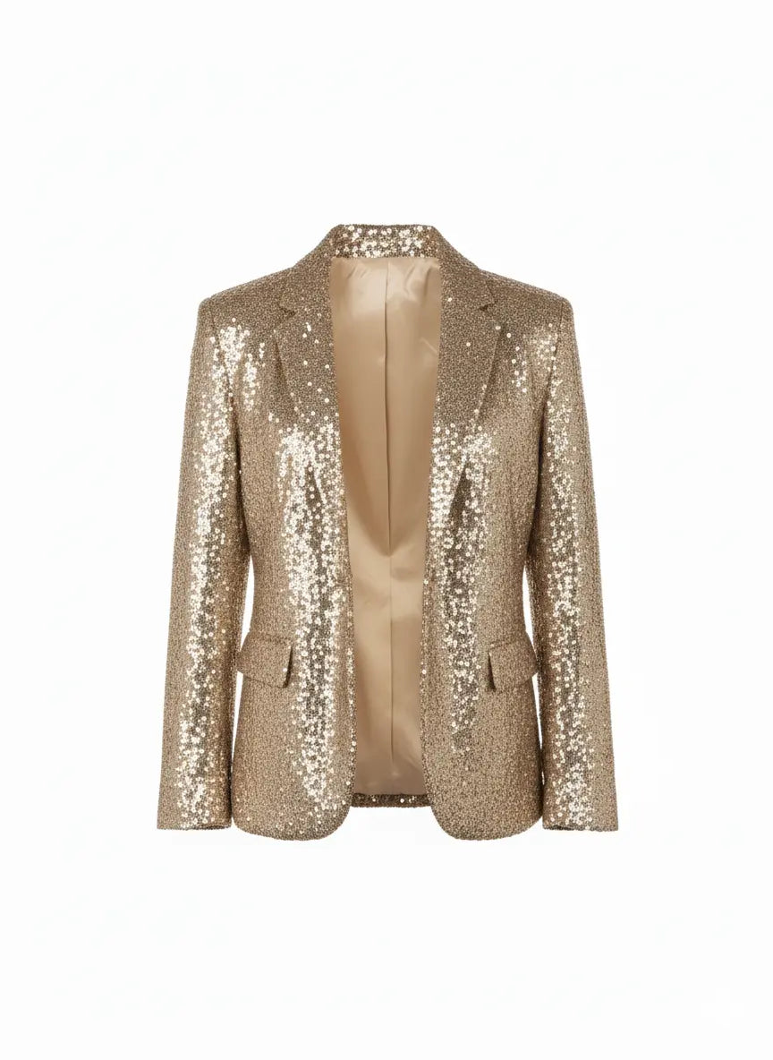 Blazer aperto paillettes IRONICA M/L / Champagne