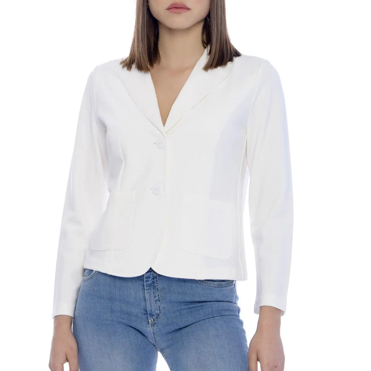 Blazer basic BIANCO IRONICA XL