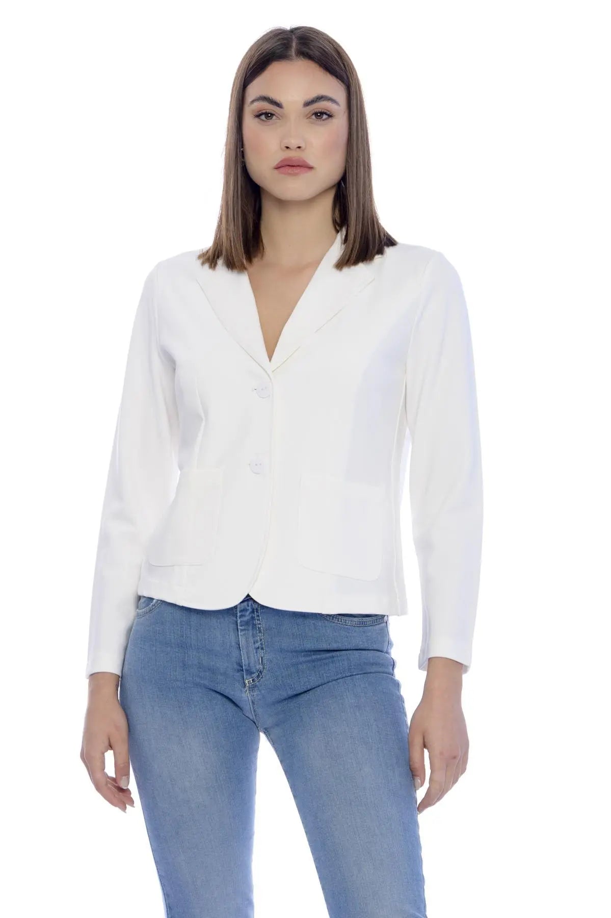 Blazer basic BIANCO IRONICA XL