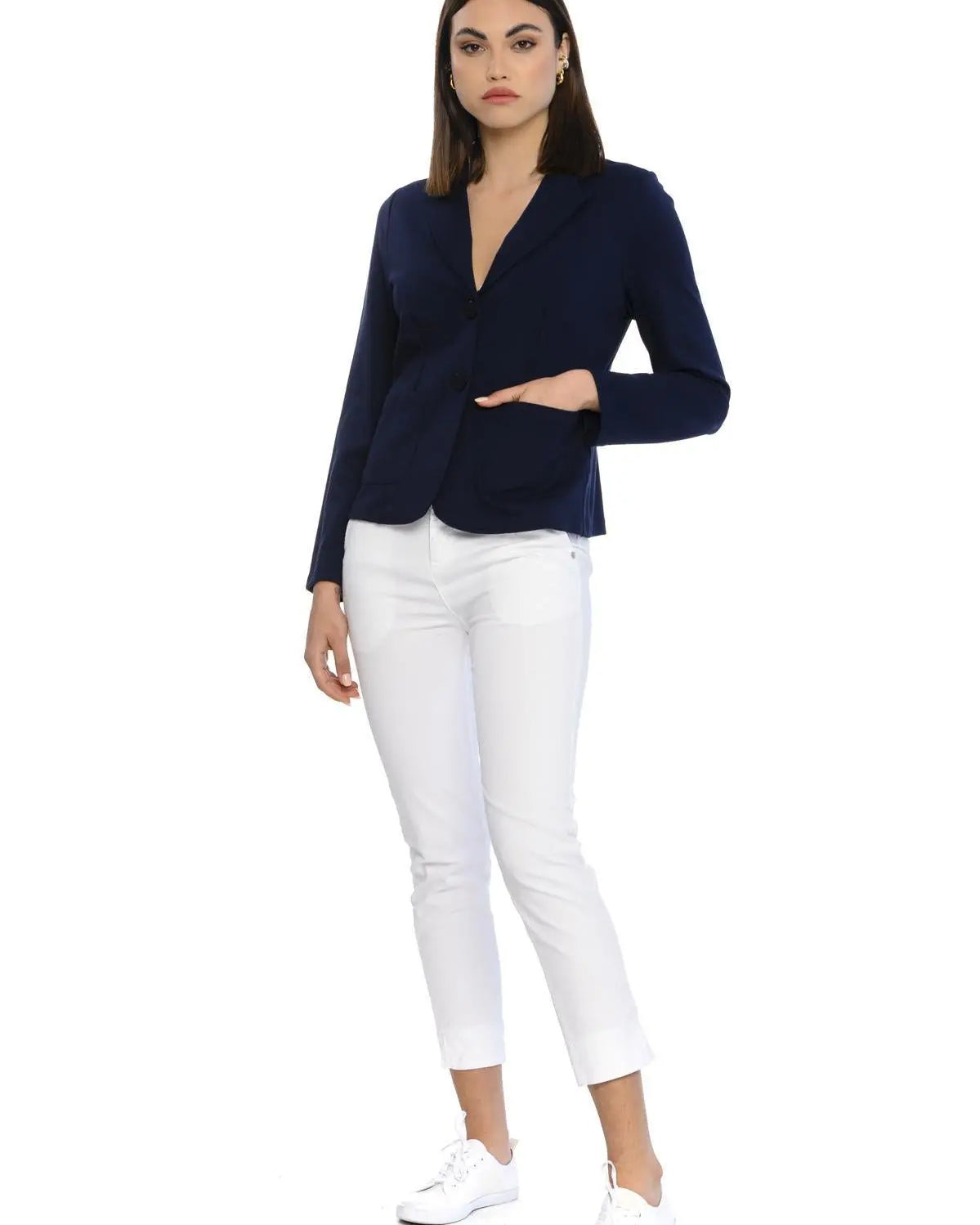 Blazer basic BLU-NAVY IRONICA