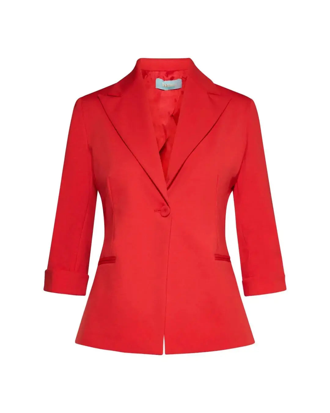 Blazer corto senza revers in jersey punto Milano elasticizzato di misto cotone DORABELLA