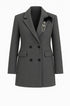 Blazer doppiopetto con spilla gioiello UNICA by Ironica
