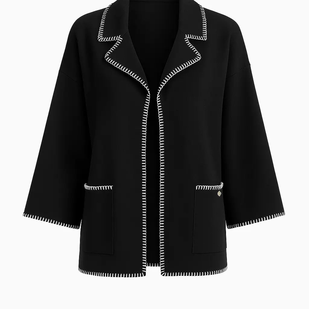 Blazer in maglia con profili a contrasto DORABELLA