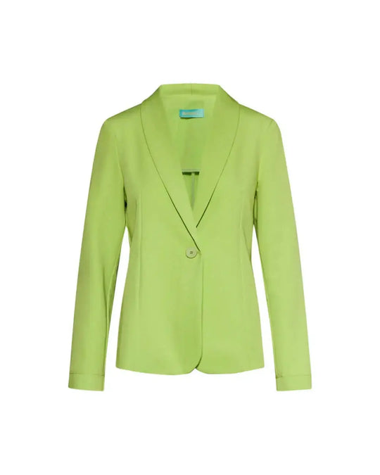 Blazer monopetto a manica lunga in cady elasticizzato tinta unita DORABELLA
