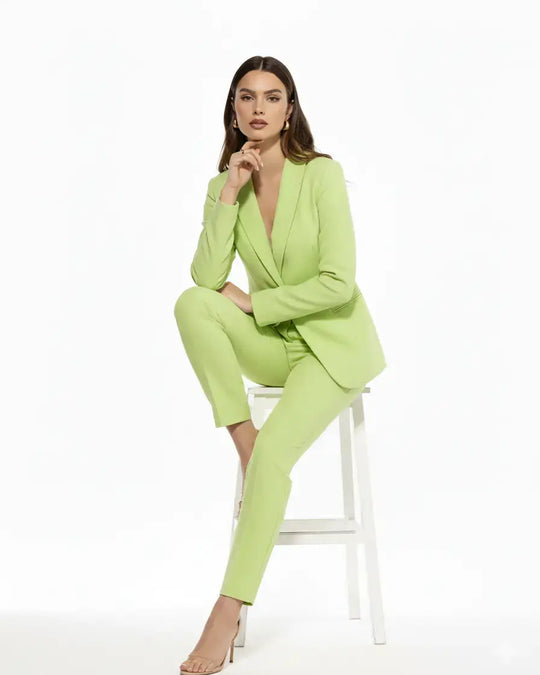 Blazer monopetto a manica lunga in cady elasticizzato tinta unita DORABELLA
