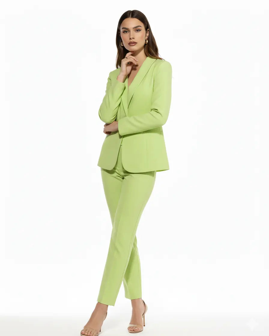 Blazer monopetto a manica lunga in cady elasticizzato tinta unita DORABELLA