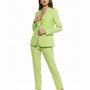 Blazer monopetto a manica lunga in cady elasticizzato tinta unita DORABELLA