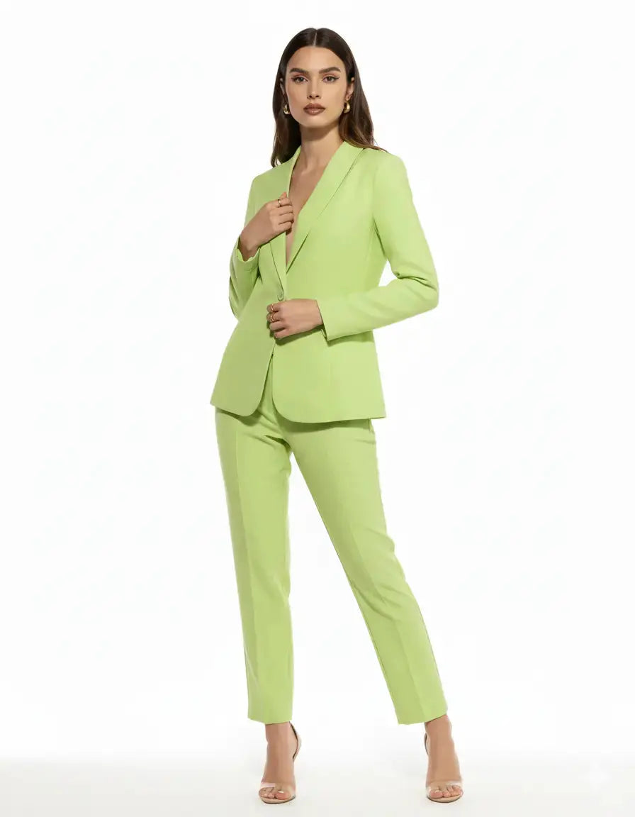 Blazer monopetto a manica lunga in cady elasticizzato tinta unita DORABELLA