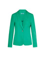 Blazer monopetto a manica lunga in cady elasticizzato tinta unita. VERDE BANDIERA DORABELLA