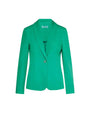 Blazer monopetto a manica lunga in cady elasticizzato tinta unita. VERDE BANDIERA DORABELLA