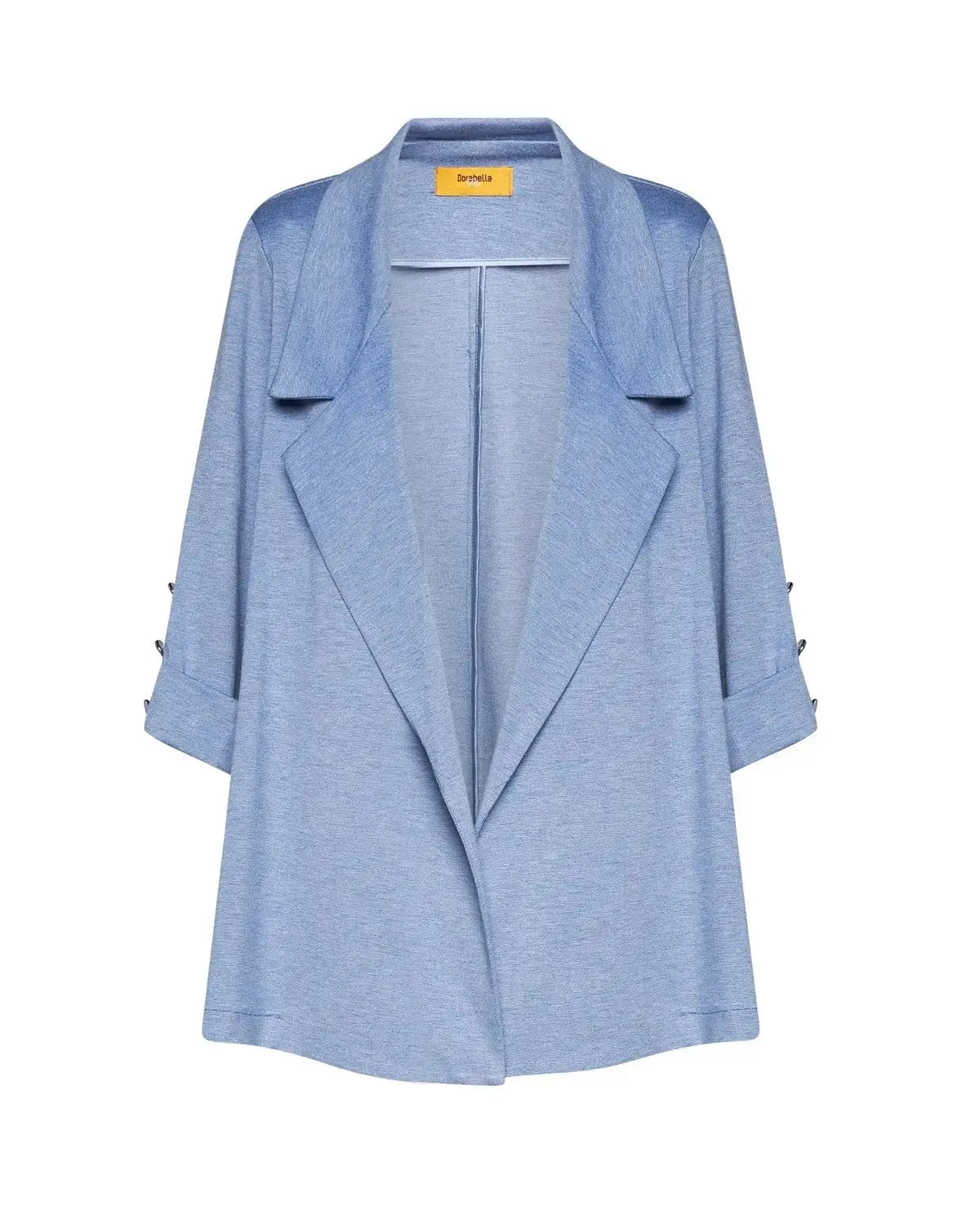 Blazer sfiancato con rever senza bottoni DENIM DORABELLA PIU'